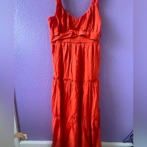 Bright Orange Maxi Dress Fashion Nova